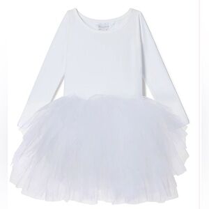 iloveplum - White Long Sleeve Tutu Dress - Size: 2T
